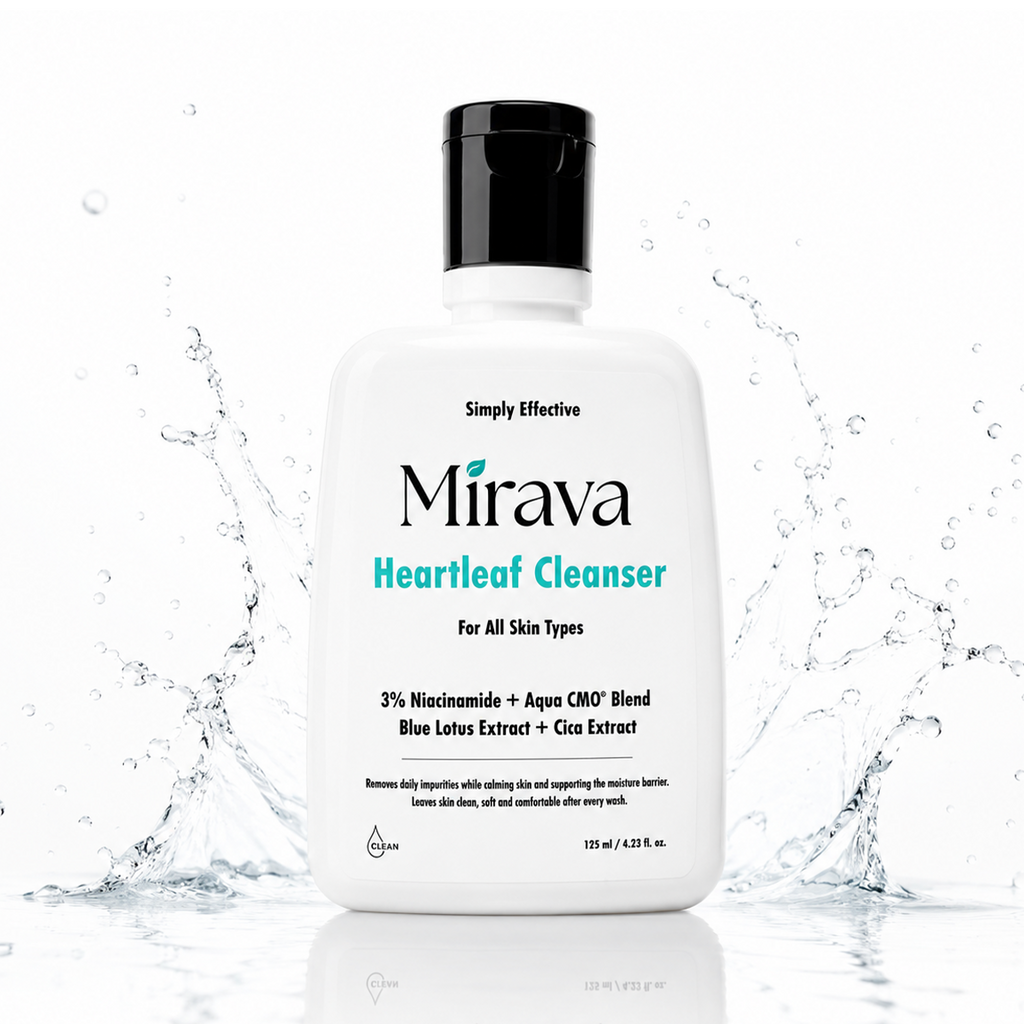 Mirava Heartleaf Cleanser – Niacinamide + Ceramide Based Formula | Barrier-Care Face Wash