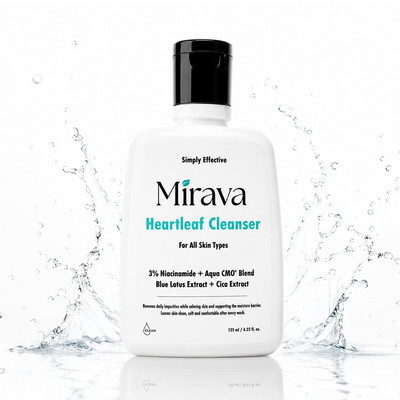 Mirava Heartleaf Cleanser – Niacinamide + Ceramide Based Formula | Barrier-Care Face Wash