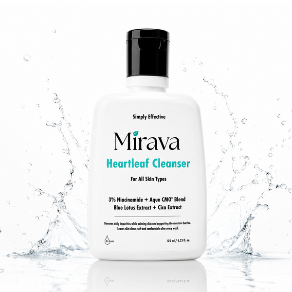 Mirava Heartleaf Cleanser – Niacinamide + Ceramide Based Formula | Barrier-Care Face Wash