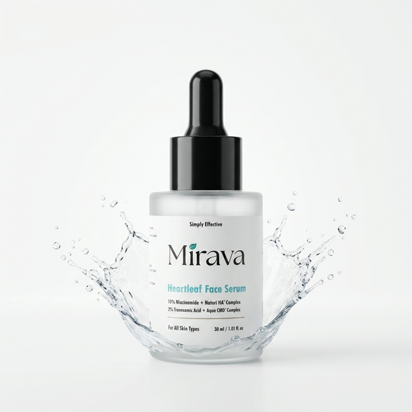 Mirava Heartleaf Face Serum – Niacinamide 10% + Tranexamic Acid 2% | Brightening & Barrier Serum