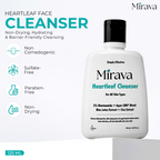 Mirava Heartleaf Cleanser – Niacinamide + Ceramide Based Formula | Barrier-Care Face Wash