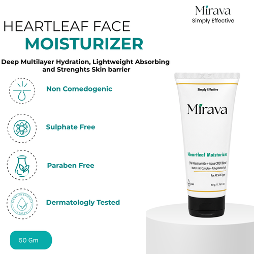 Mirava Heartleaf Moisturiser – Niacinamide + 13 HA 5-Ceramide Care | Barrier Care Cream