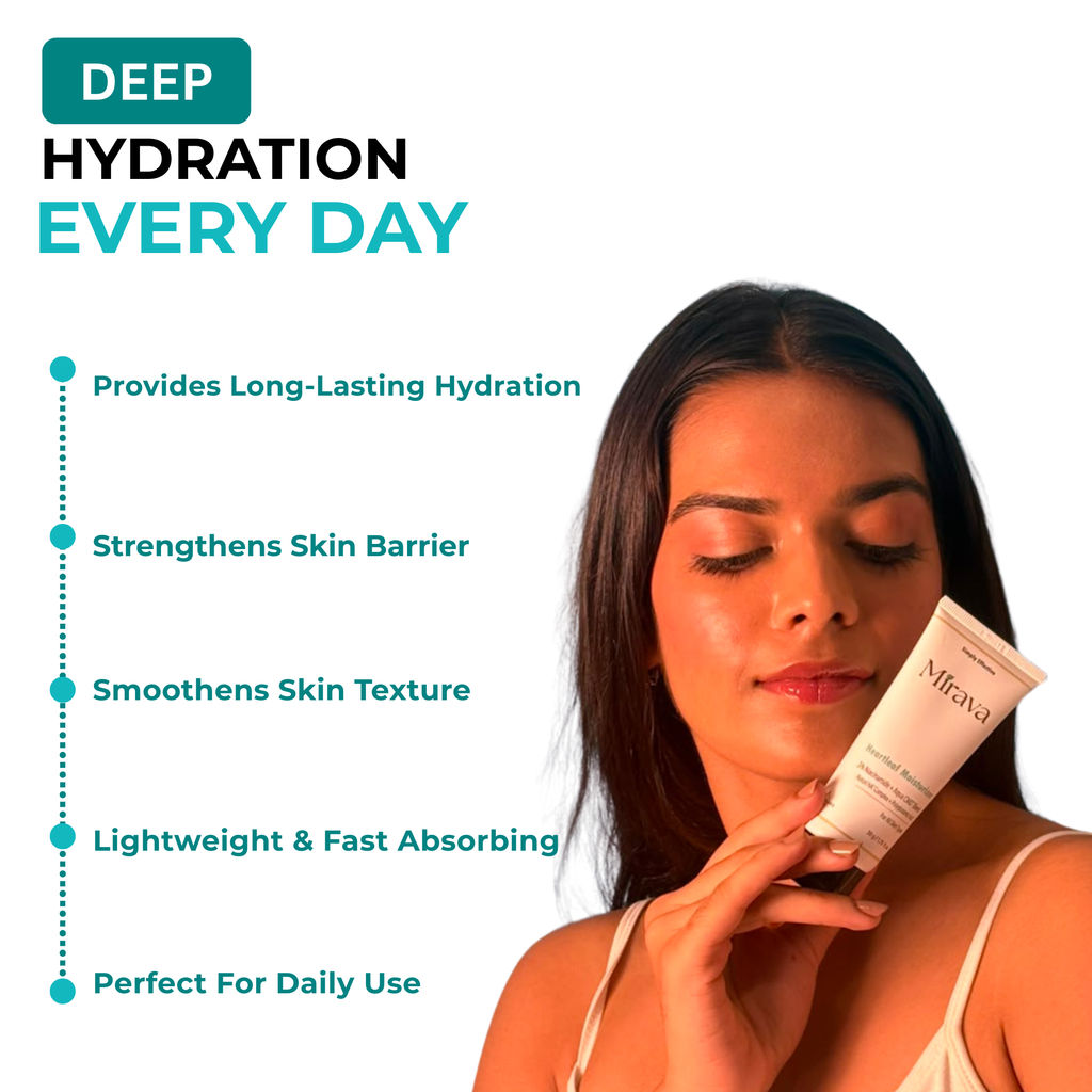 Mirava Heartleaf Moisturiser – Niacinamide + 13 HA 5-Ceramide Care | Barrier Care Cream