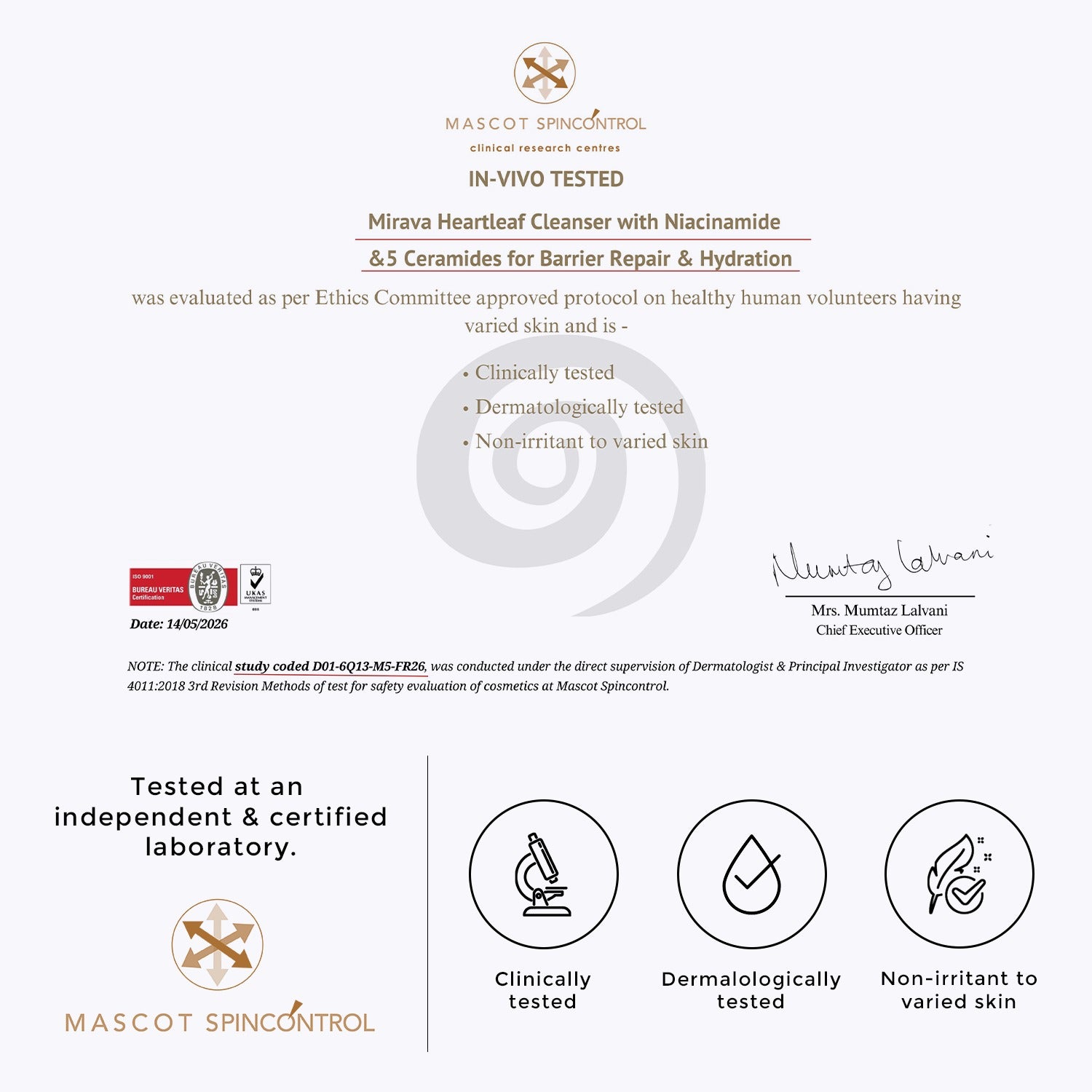 Mirava Heartleaf Cleanser – Niacinamide + Ceramide Based Formula | Barrier-Care Face Wash