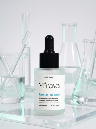 Mirava Heartleaf Face Serum – Niacinamide 10% + Tranexamic Acid 2% | Brightening & Barrier Serum